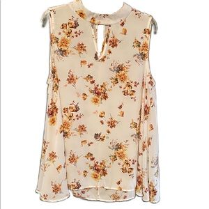 Altar’d State floral sheer tank top blouse